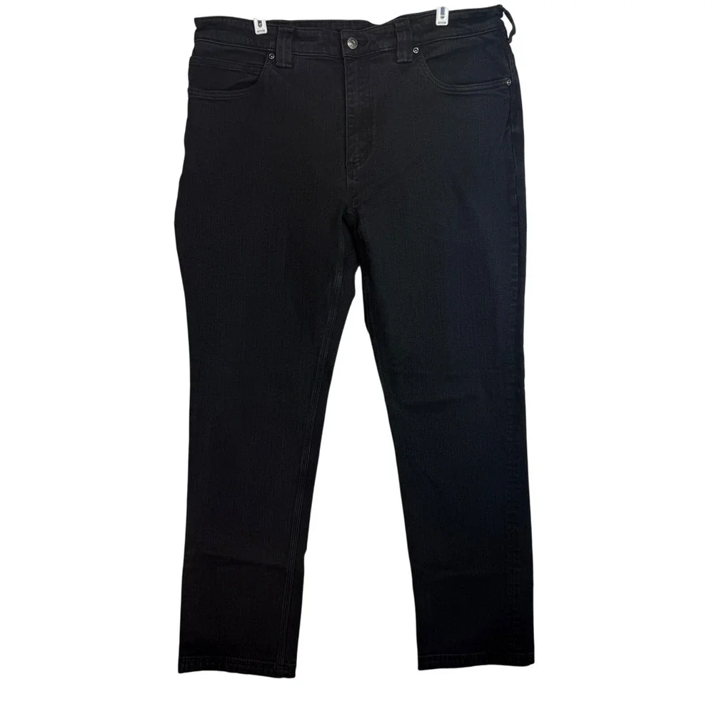 Duluth Trading Co Mens Ballroom DoubleFlex Jeans Black Standard Fit 38x34